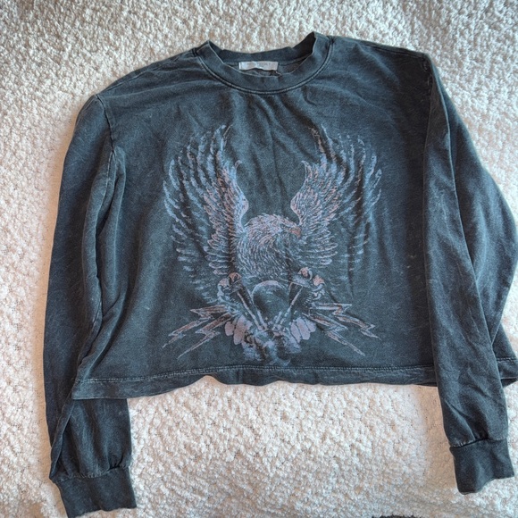 Project Social T Washed Black Crewneck Sweatshirt - Picture 4 of 5